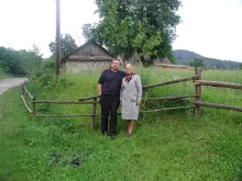 Victor Kubik with his aunt Vera Kubik