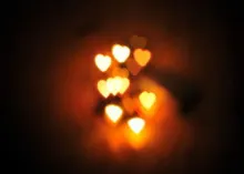 heart shaped lights