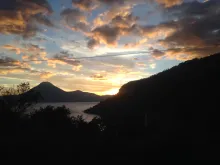 A sunset over Lake Panajachal