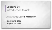 Acts of the Apostles: 01 - Introduction to Acts