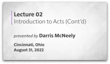 Acts of the Apostles: 02 - Background & Acts 1:1-8