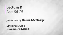 Acts of the Apostles Lecture 11