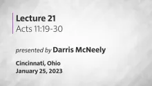 Acts of the Apostles Lecture 21