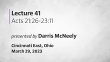 Acts of the Apostles Lecture 41