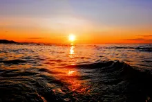 Sunset on a lake
