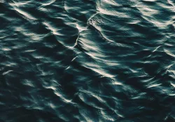 an expanse of choppy water