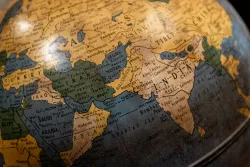 a portion of a globe