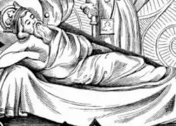 Black and white king laying down - Nebuchadnezzar Not Remember His Own Dream?