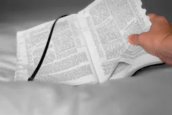 An open Bible.