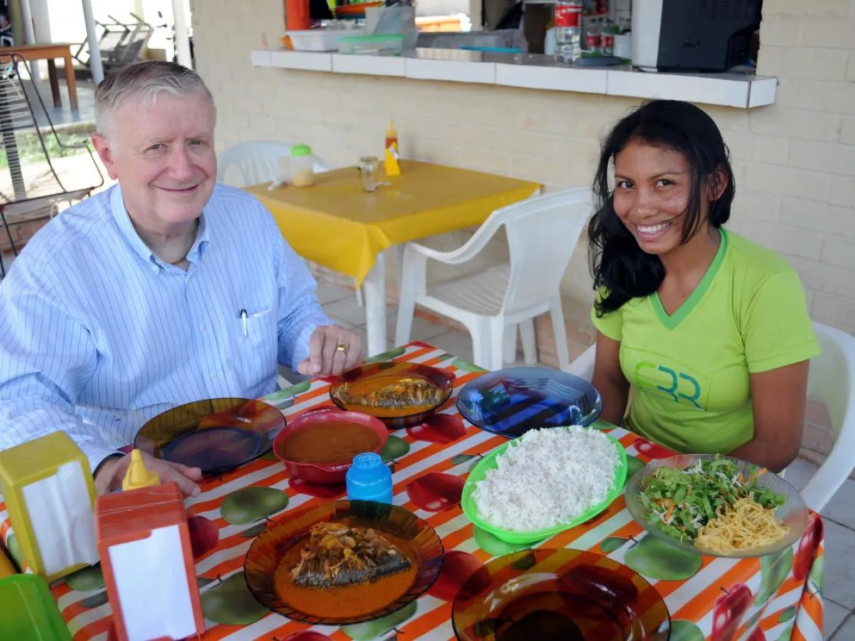 Jorge and Veronica a student from Maloca de Moscou University 