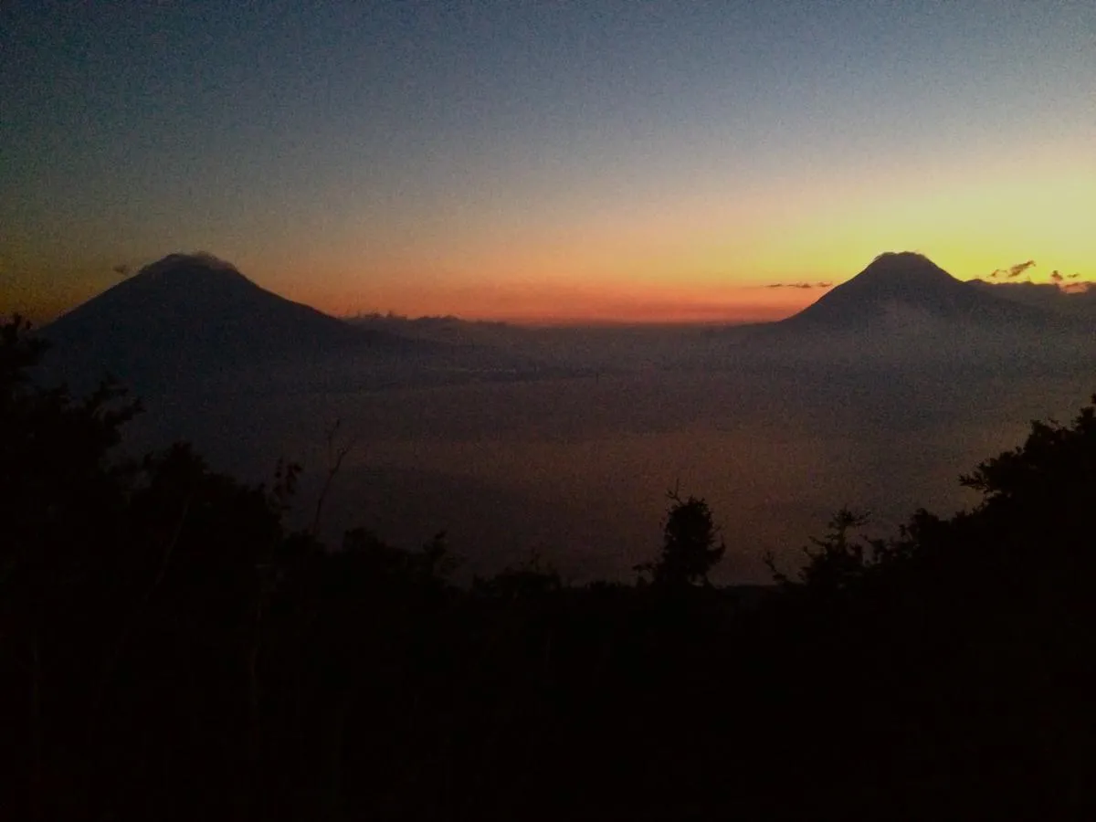 Beautiful Sunset over Lake Atitlan
