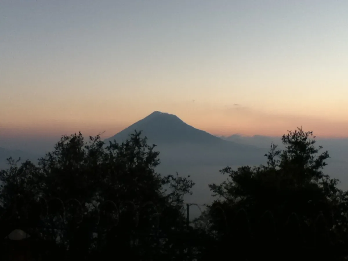 Sunset view of Volcanoes 
