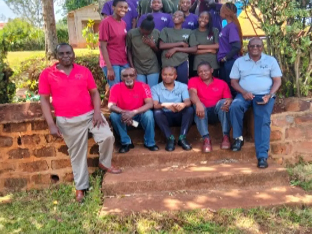 a group of people seated outdoors