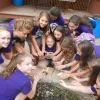 A girls' dorm started their own fire as part of the Amazing race activity at Camp Pinecrest.