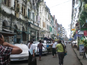 Yangon City Street